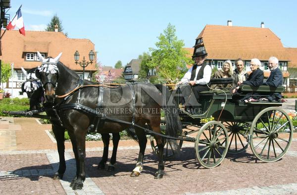 Claude Vig&eacute;e a parcouru les rues en cal&egrave;che et retrouv&eacute; ses souvenirs &agrave; Seebach.(Photo DNA)
